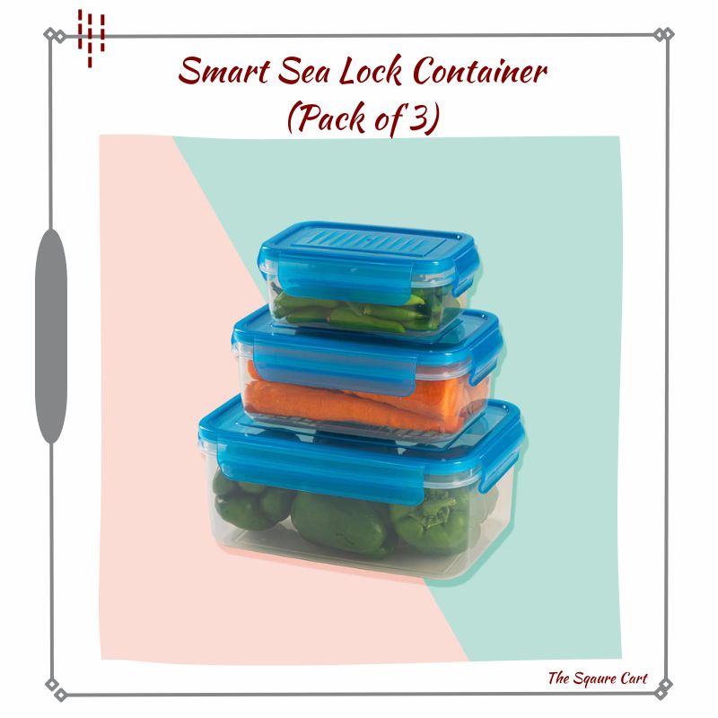 Smart Sealock Airtight Container - Pack of 3