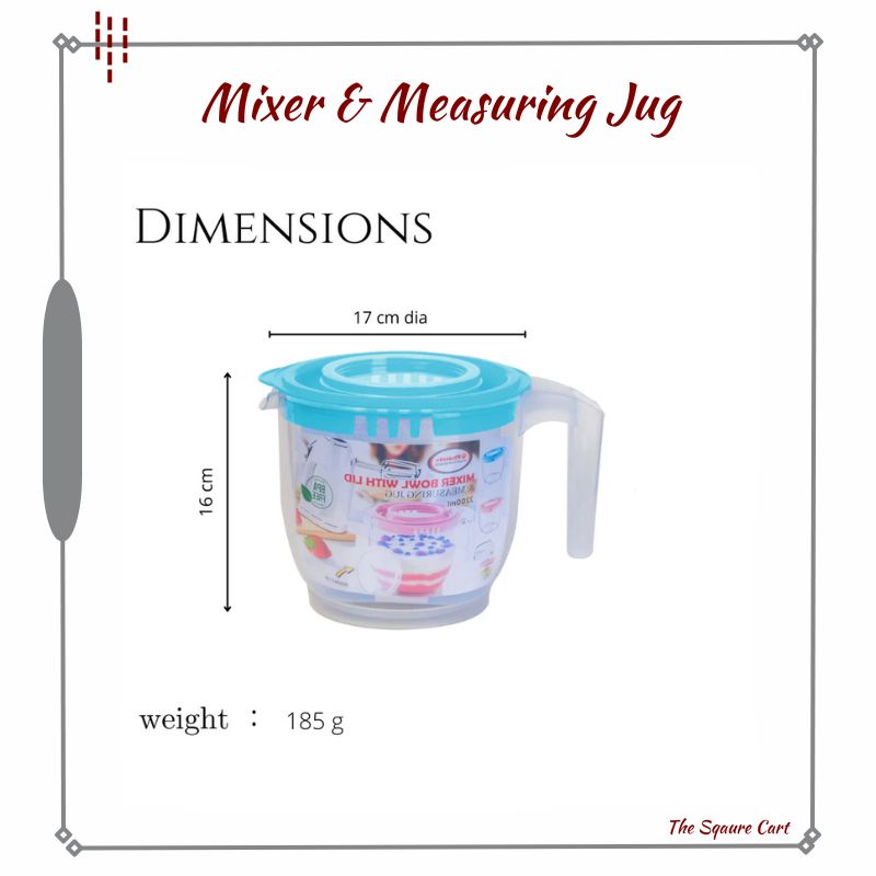 Easily Measure Quantity Transparent Jug with Measurements Measuring Jug with ml and Cups Extra Lid for Mixer/Beater Avoid Spillage Mixer and Measuring Jug thesquarescart.com Low Prices Fast Delivery in Pakistan Mixer Bowl with Double Lid Measuring Tool Bakeware Kitchenware Bakers Supplies Plastic Measuring Jug Mixing Bowl with Lid Online Shopping Plastic Beating Mixer Blender Random Colors Quality Measuring Cups Express Shipping Condiments Storage Plastic Beaker Quality and Excellence PK Electronics Kitchen Appliances Household Items Discover Product Details Measuring Jug Set Coloured Shaped Handles COD (Cash on Delivery) Measure & Mix Whitefurze 3.5 Pint Plastic Jug In-Store Pickup Transparent Jug with ml and Cups Extra Lid for Mixer Quantity Measurement Mixing and Measuring Transparent Measuring Jug Lid for Mixing Jug