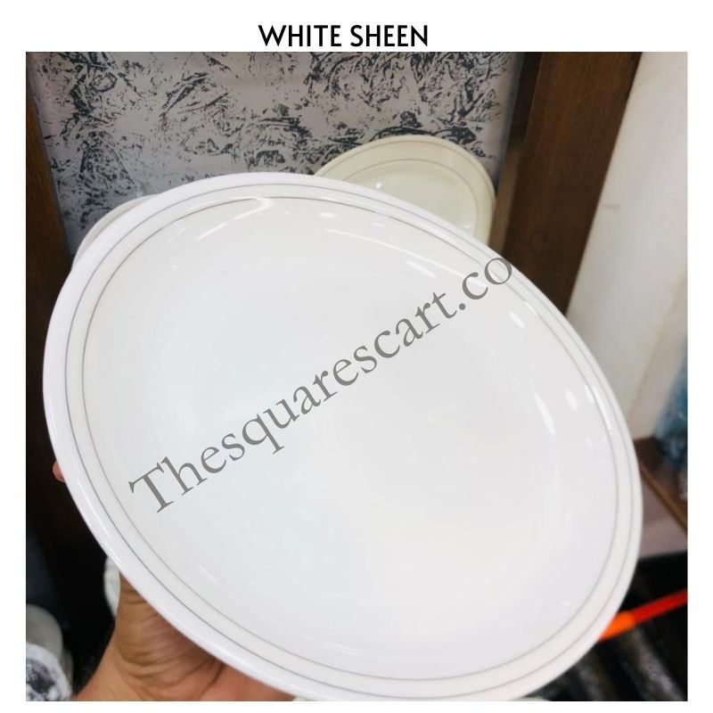 White Sheen Plate , Bowls And Rice Dishes
